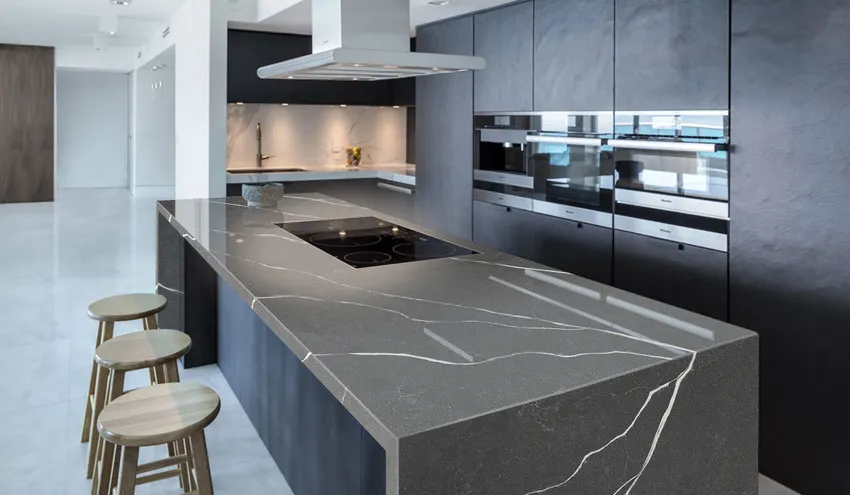 Кварцевый агломерат Grey Marquina